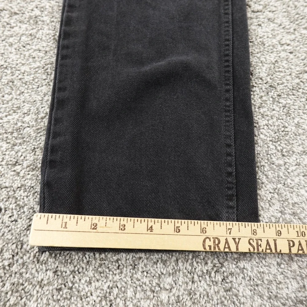 VTG Levis Jeans Mens 38X32 Dark Black Denim‎ Pants 505 Straight Leg Western Y2K